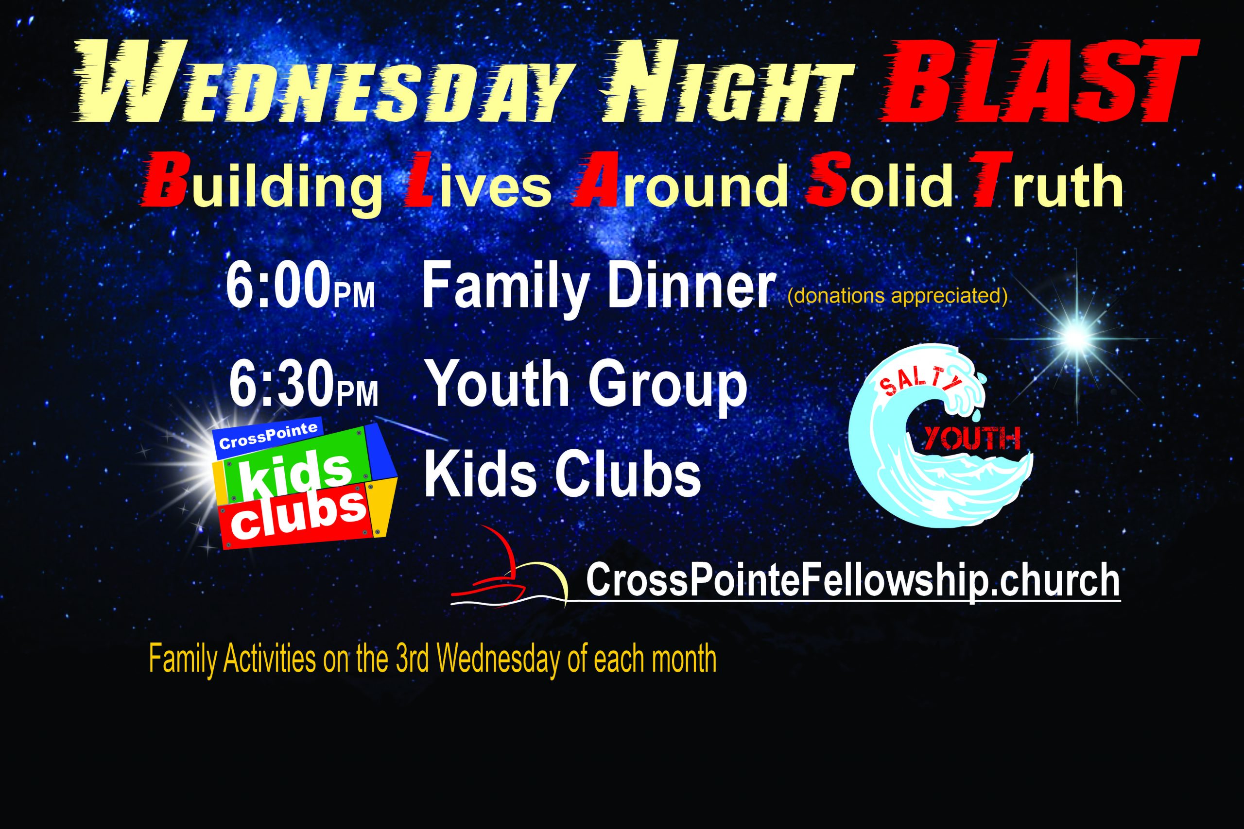 Wednesday Night BLAST begins August 19